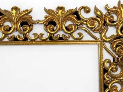 carved frame 3D model shop