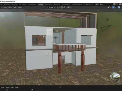 trending  house  3d model Free 3D model
