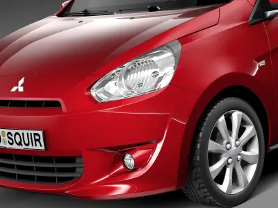 Mitsubishi Mirage 2014 3D model