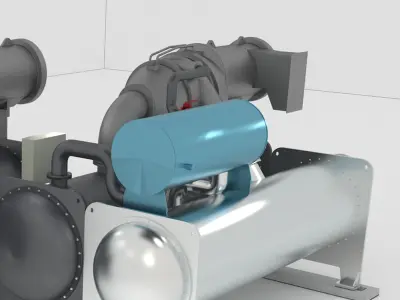 Film Centrifugal Midea Efficiency Unit 3D model