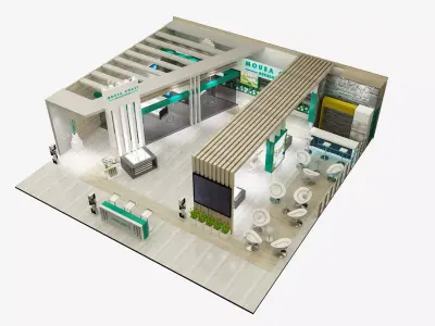  Booth Exhibition Stand a276 3D model