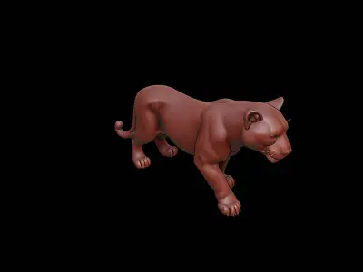 Jaguar Animal Sculpture 3D print model purchase