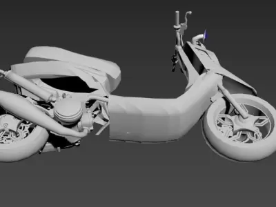 spitro RX police cop scooter 3D print model