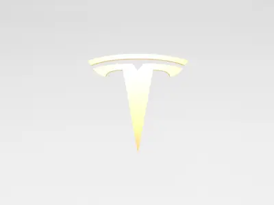 Tesla Logo v1 004 Free low-poly 3D model