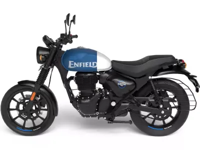 Royal Enfield Hunter 350 - Rebel Blue - Realistic 3D Model Low-poly 3D model