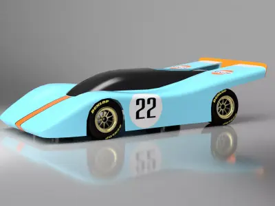 Porsche 917K RC Car Shell - Precision 3D Model 3D print model