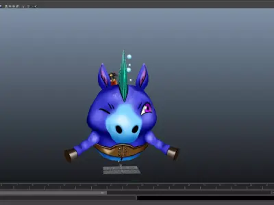 Japanese Mizu no Inoshishi Low-poly 3D model