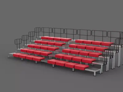 bleacher module 3D model