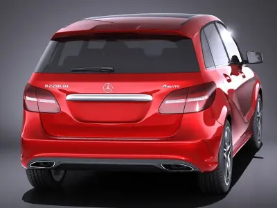 Mercedes-Benz B-Class AMG 2016 VRAY 3D model