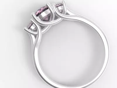 beauty light wedding ring  3D model