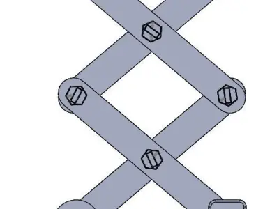scissor lift assembly 3d print 3D print model