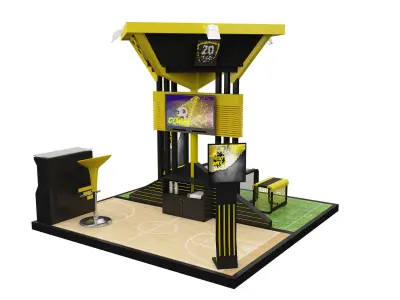 Booth Exhibition Stand a616c 3D model