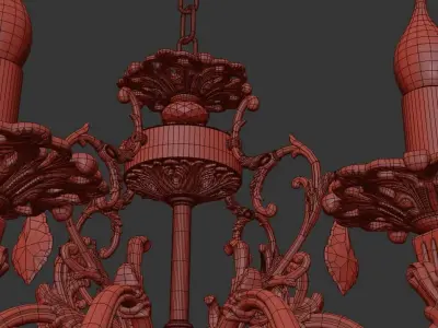Chandelier Falcone E 1 1 8 600 CG 3D model