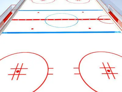 Hockey field 3D model