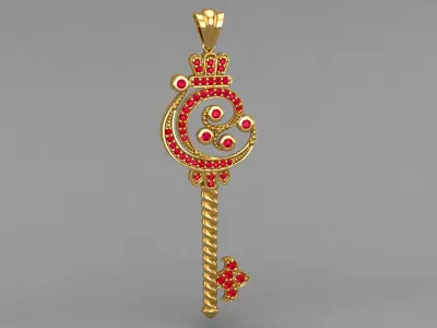 Luxury Key Pendant 3D print model