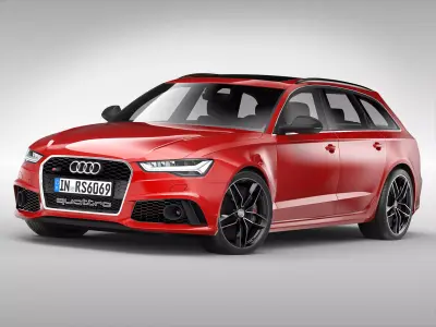 Audi RS6 Avant 2017 3D model