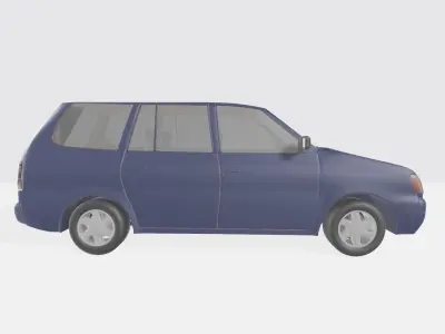 Toyot Kijang SX Kapsul 1998 Low-poly 3D model
