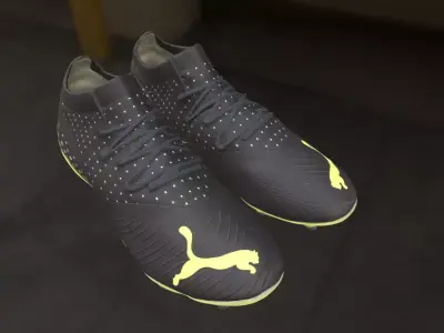 soccer cleats with substance painter  3D model