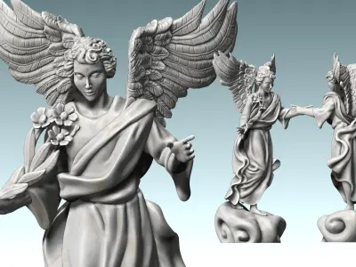 Arch-angel Uriel-Oriel-Auriel- CNC - Wood - Stone - Metal 3D print model