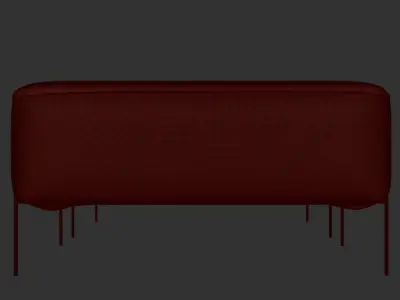 Poof for bedroom 3D model