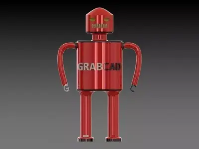 Mascot robot Free 3D model