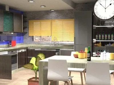 Cocina Completa 3D model