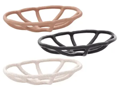 Nested clay bowl 3D model