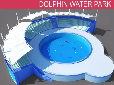 Dolphins Park 3D model