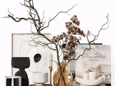 Decorative Set 242 Low-poly 3D model