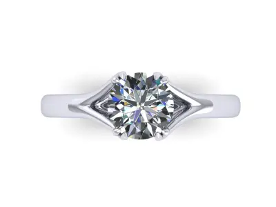 Solitaire Twist Prong R2 3D print model