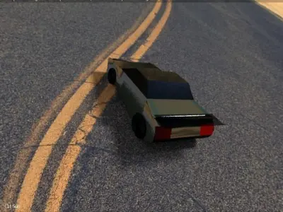 3d Model Super Car Racing Speed  Low-poly 3D model