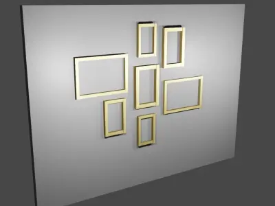 Photo Frame Wall Decoration Free 3D model
