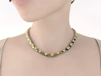 Bracelet and necklace 5414 3D print model