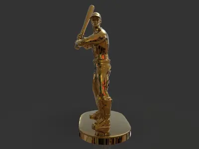 Baseball Trophy Sculpture 3D print model