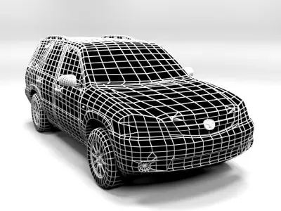 MAZDA TRIBUTE 2003 LOWPOLY Low-poly 3D model