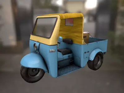4K Japanese Midget Low-poly 3D model