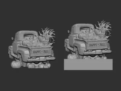 happy fall decor  3D print model