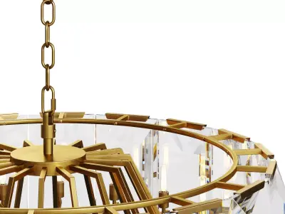 Harlow Crystal Round Chandelier 43 3D model