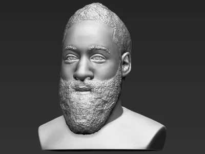 James Harden bust 3D printing ready stl obj formats  3D print model