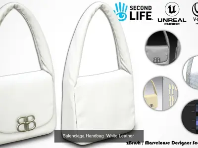 Balenciaga Handbags  Collection 3D Model Pack
