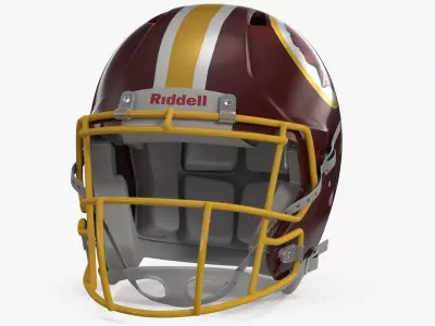 Washington Redskins American Football Helmet 3D model