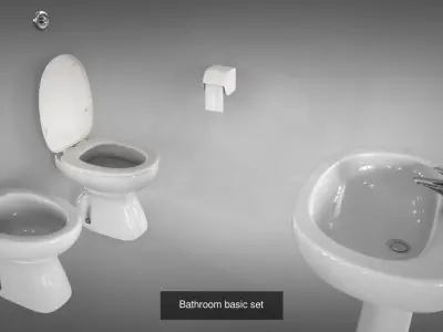 Bathroom set 3D Model Collection