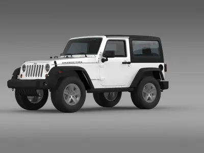 Jeep Wrangler Rubicon 2012 3D model