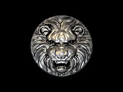 Lion pendan 3D model 3D print model