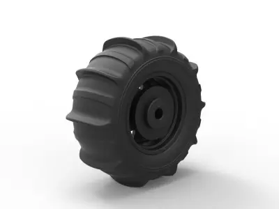 Wheel for sand 3D print model