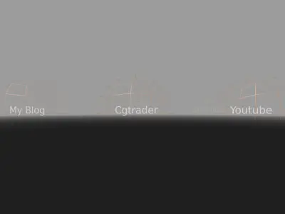 Weblink Opener Template - Blender Game Engine  Free low-poly 3D model