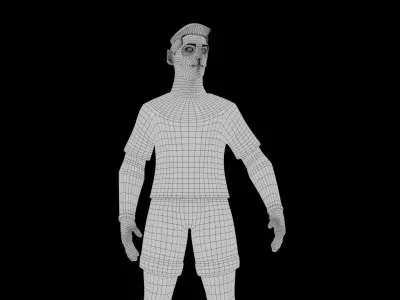 Lionel Messi Low-poly 3D model purchase