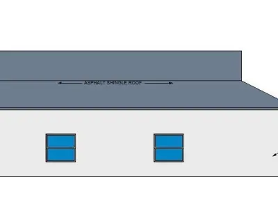 Revit - Detached Garage Boston Hip 3D model