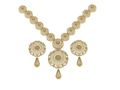 Indian Traditional Necklaces 3D print model