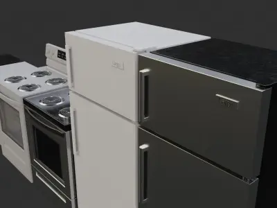 Kitchen Appliances 3D model
